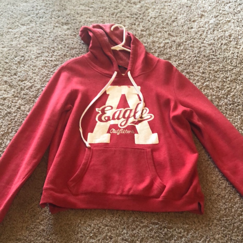 American Eagle red hoodie